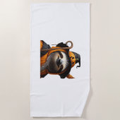 Luiaard Halloween Classic T-shirt Strandlaken (Voorkant)