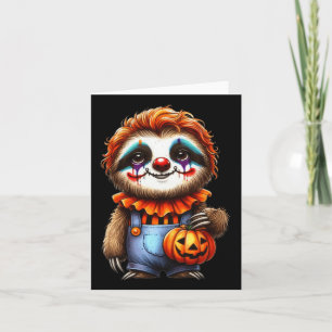 Luiaard Halloween Clown Outfit Schattige Kawaii Lu Kaart
