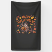 Luiaard Halloween-dag oversized T-shirt Spandoek (Verticaal)