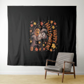 Luiaard Halloween-dag oversized T-shirt Wandkleed (In Situ (horizontaal))