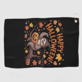 Luiaard Halloween Day Classic T-shirt Golfhanddoek (Horizontaal)