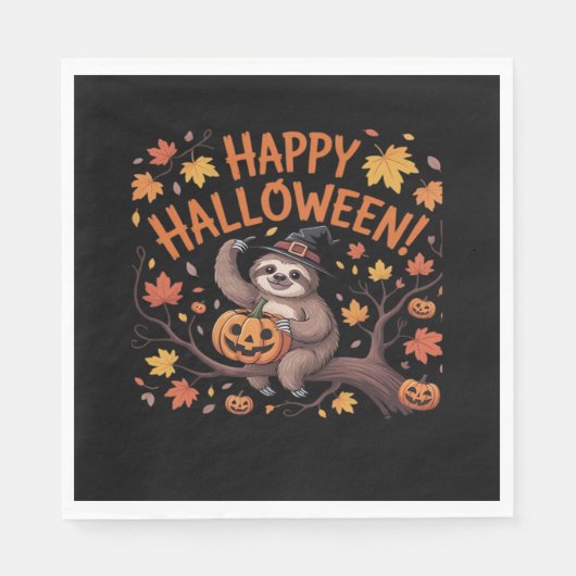 Luiaard Halloween Day Classic T-shirt Servet (Voorkant)