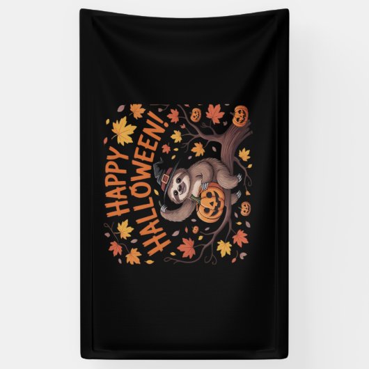 Luiaard Halloween Day Classic T-shirt Spandoek (Verticaal)