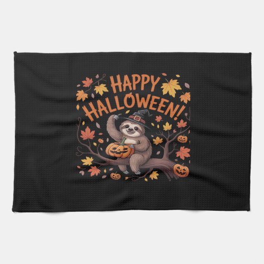 Luiaard Halloween Day Classic T-shirt Theedoek (Horizontaal)