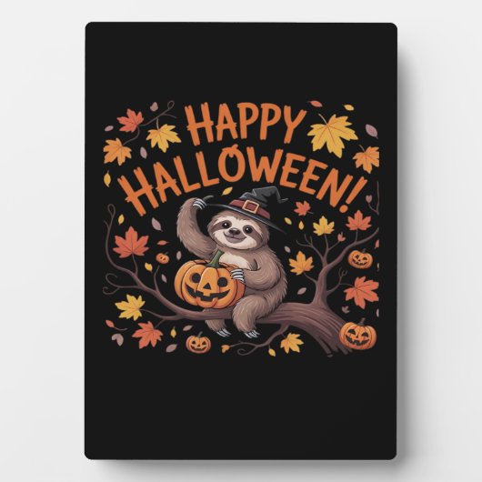Luiaard Halloween Day Oversized T-shirt Fotoplaat (voorkant)