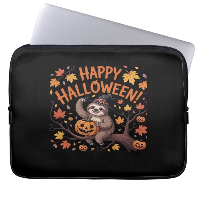 Luiaard Halloween Day Oversized T-shirt Laptop Sleeve (Voorkant)