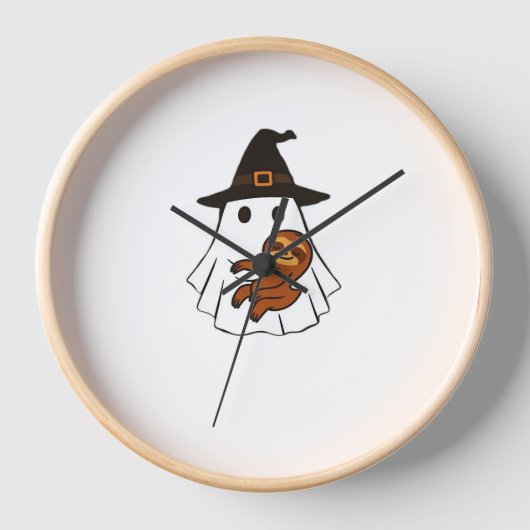 Luiaard Halloween Ghost Witch Pet Dierenvrienden B (Voorkant)