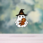 Luiaard Halloween Ghost Witch Pet Dierenvrienden B Acryl Bord (Neutraal)