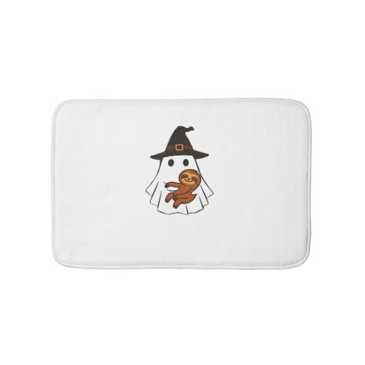 Luiaard Halloween Ghost Witch Pet Dierenvrienden B Badmat (Voorkant)