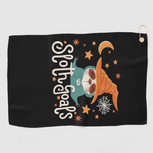 Luiaard Halloween Goals Classic T-shirt Golfhanddoek (Horizontaal)