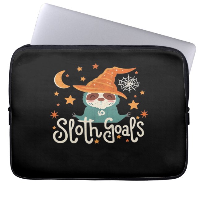 Luiaard Halloween Goals Classic T-shirt Laptop Sleeve (Voorkant)