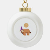 luiaard, halloween luiaard keramische bal ornament (Voorkant)