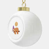 luiaard, halloween luiaard keramische bal ornament (Rechts)