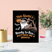 Luiaard Halloween Luiaards Schattigee Vleermuis Va Acryl Bord (Huwelijk)