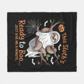 Luiaard Halloween Luiaards Schattigee Vleermuis Va Fleece Deken (Voorkant (Horizontaal))