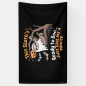 Luiaard Halloween Luiaards Schattigee Vleermuis Va Spandoek (Verticaal)