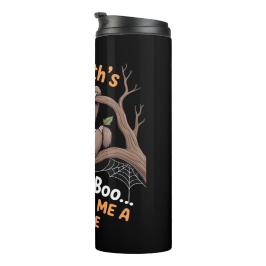 Luiaard Halloween Luiaards Schattigee Vleermuis Va Thermosbeker (Geroteerd rechts)