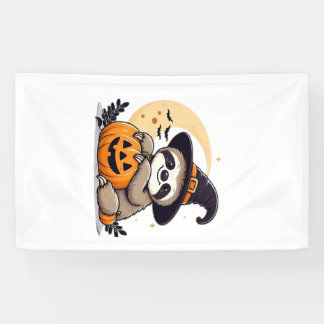 Luiaard Halloween Motief Cute Klassiek T-shirt Spandoek