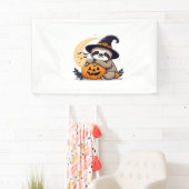 Luiaard Halloween Motief Schattige Classic T-Shirt Spandoek (Insitu)