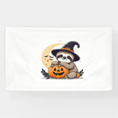 Luiaard Halloween Motief Schattige Classic T-Shirt Spandoek (Horizontaal)