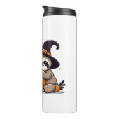 Luiaard Halloween Motief Schattige Classic T-Shirt Thermosbeker (Geroteerd rechts)