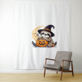 Luiaard Halloween Motief Schattige Classic T-Shirt Wandkleed (In situ)