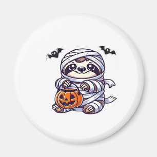Luiaard Halloween Mummie Kinderen Vrouwen Mannen L Magneet