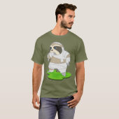 Luiaard Halloween Mummie T-shirt (Voorkant volledig)