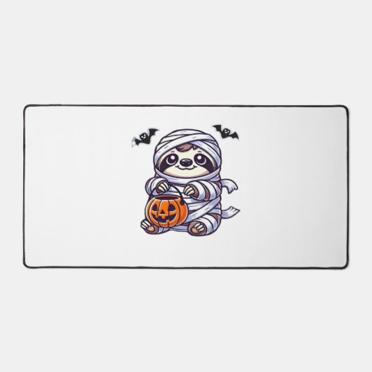 Luiaard Halloween Mummy Kinder Vrouwen Mannen Luia Bureaumat (Voorkant)