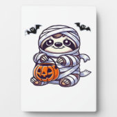 Luiaard Halloween Mummy Kinder Vrouwen Mannen Luia Fotoplaat (voorkant)