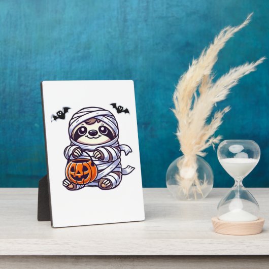 Luiaard Halloween Mummy Kinder Vrouwen Mannen Luia Fotoplaat (Zijkant)