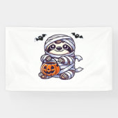 Luiaard Halloween Mummy Kinder Vrouwen Mannen Luia Spandoek (Horizontaal)