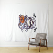 Luiaard Halloween Mummy Kinder Vrouwen Mannen Luia Wandkleed (In Situ (horizontaal))