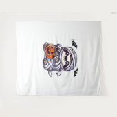 Luiaard Halloween Mummy Kinder Vrouwen Mannen Luia Wandkleed (Voorkant (horizontaal))