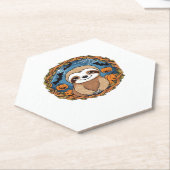 luiaard, halloween, oktober, najaar, Thanksgiving  Kartonnen Onderzetters (Schuin)