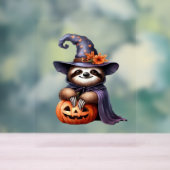 Luiaard Halloween Outfit Classic T-shirt Acryl Bord (Neutraal)