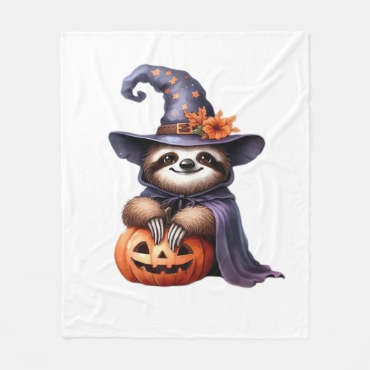 Luiaard Halloween Outfit Classic T-shirt Fleece Deken (Voorkant)