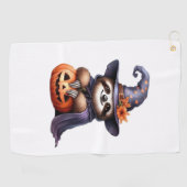 Luiaard Halloween Outfit Classic T-shirt Golfhanddoek (Horizontaal)