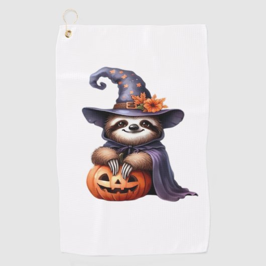 Luiaard Halloween Outfit Classic T-shirt Golfhanddoek (Voorkant)