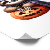 Luiaard Halloween Outfit Classic T-shirt Poster (Hoek)