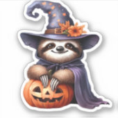 Luiaard Halloween Outfit Classic T-shirt Sticker (Voorkant)