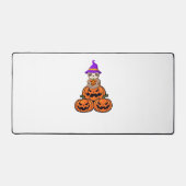 Luiaard Halloween Premium T-shirt Bureaumat (Voorkant)