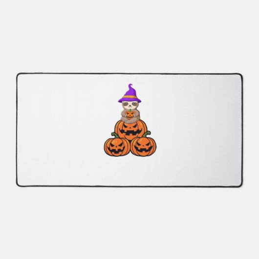 Luiaard Halloween Premium T-shirt Bureaumat (Voorkant)