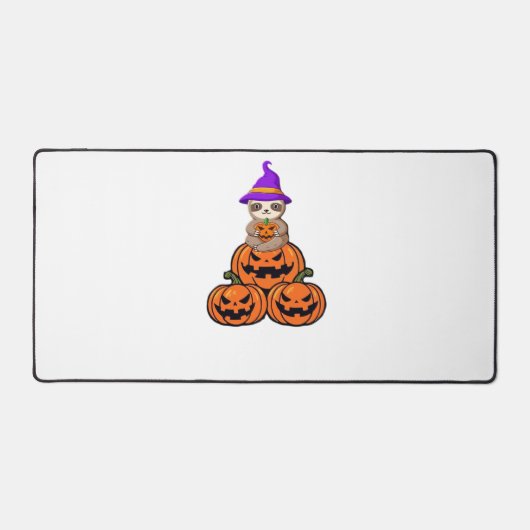 Luiaard Halloween Premium T-shirt Bureaumat (Voorkant)