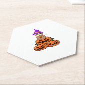 Luiaard Halloween Premium T-shirt Kartonnen Onderzetters (Schuin)