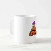 Luiaard Halloween Premium T-shirt Koffiemok (Voorkant links)