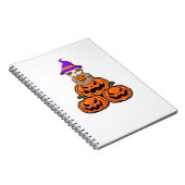 Luiaard Halloween Premium T-shirt Notitieboek (Rechterzijde)