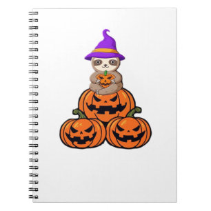 Luiaard Halloween Premium T-shirt Notitieboek
