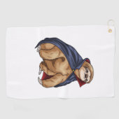 Luiaard Halloween Vampire Classic T-shirt Golfhanddoek (Horizontaal)