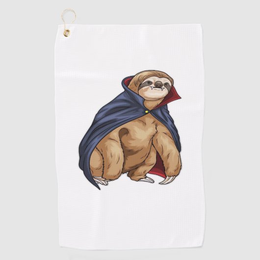 Luiaard Halloween Vampire Classic T-shirt Golfhanddoek (Voorkant)